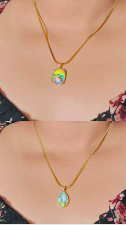 Lucky in Love Layer Pendent Chain 2 in 1